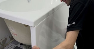 Установка экрана под ванну - цена за работу от 4125 руб. в юбилейном